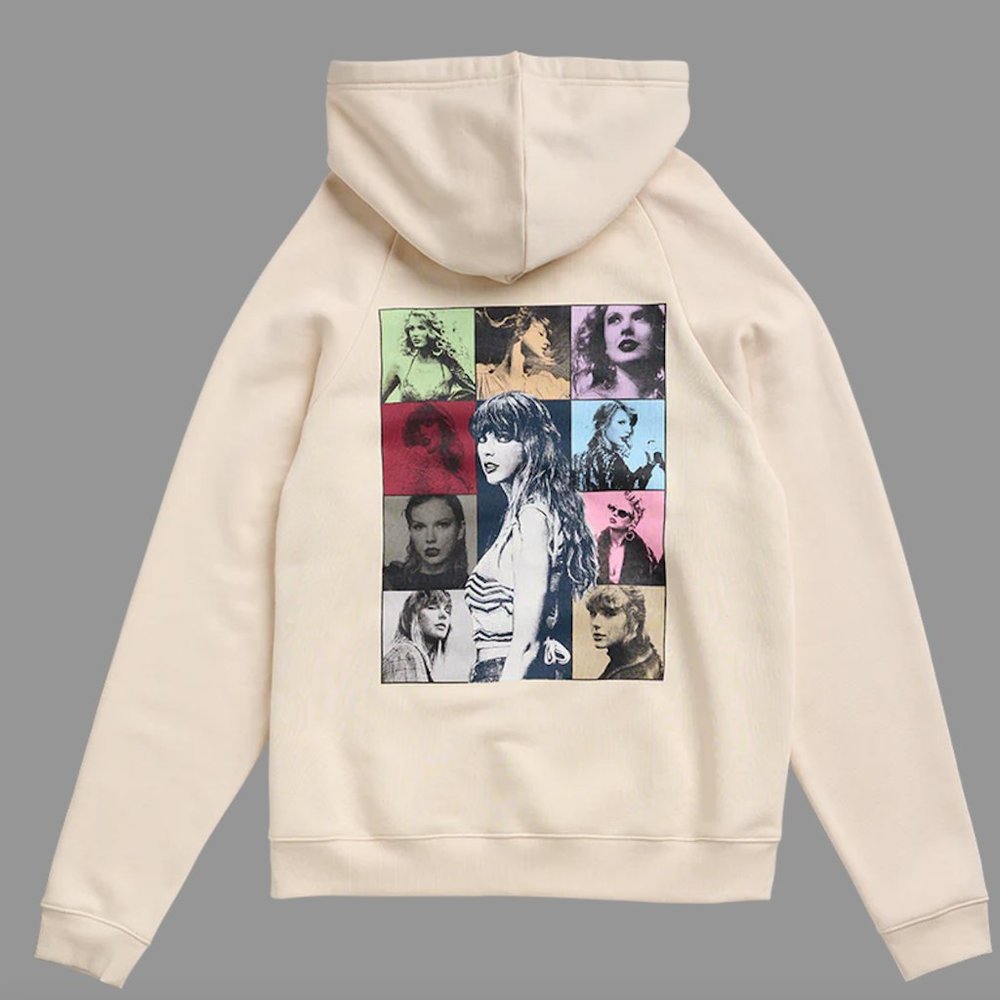 Taylor Swift The Eras Tour Beige Hoodie